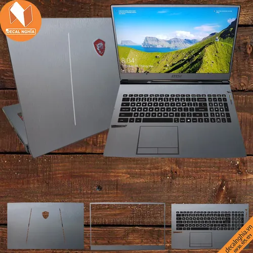 Aluminum dán laptop MSI GE75 Raider