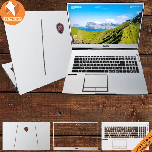 Aluminum dán laptop MSI GE75 Raider