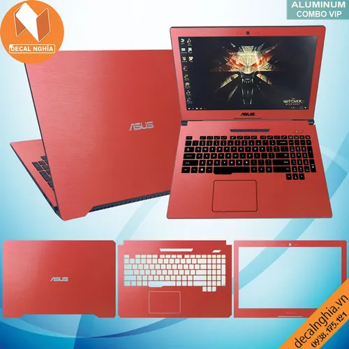 Aluminum dán laptop Asus FX504