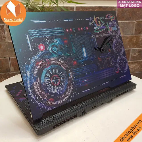 Aluminum skin dán laptop Asus ROG Strix G531G