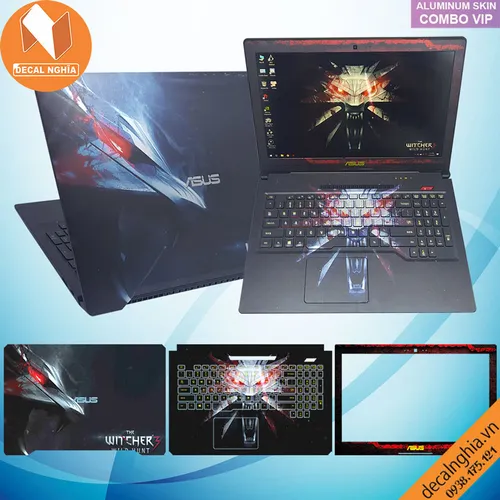 Aluminum skin dán laptop Asus FX504