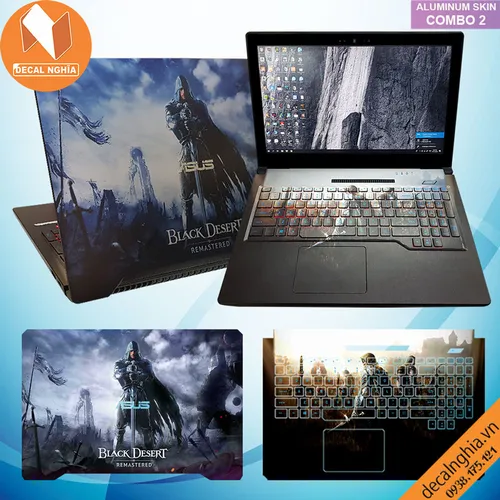 Aluminum skin dán laptop Asus FX504
