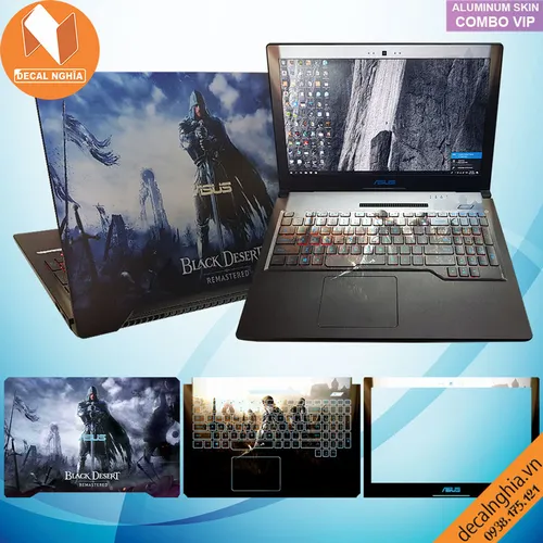 Aluminum skin dán laptop Asus FX504