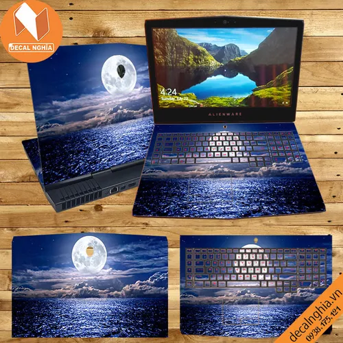 Aluminum Skin dán Laptop Alienware 17R5