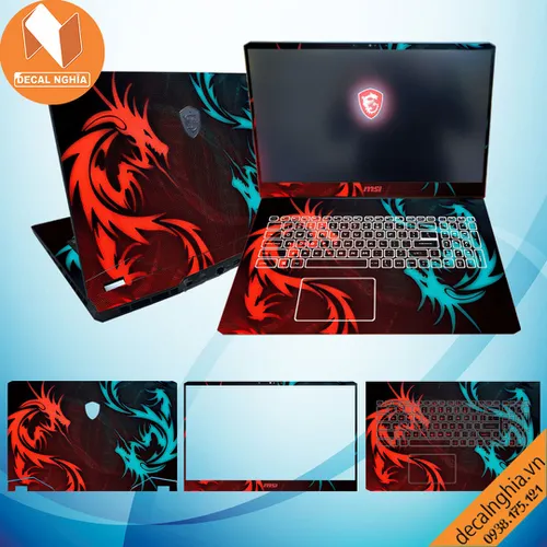 Aluminum skin dán laptop MSI GP76 Leopard