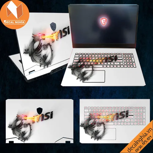 Aluminum skin dán laptop MSI GP76 Leopard