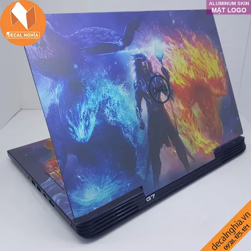 Aluminum skin dán laptop Dell G7 7588