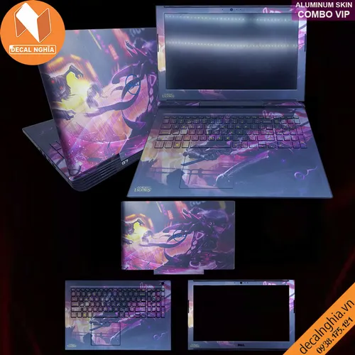 Aluminum skin dán laptop Dell G7 7588