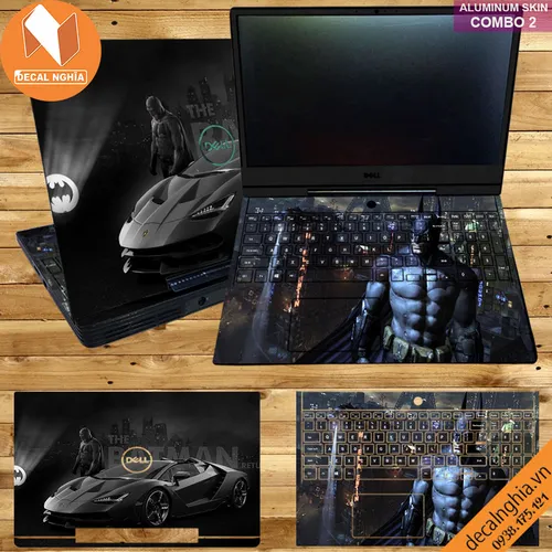Aluminum skin dán laptop Dell G7 7590