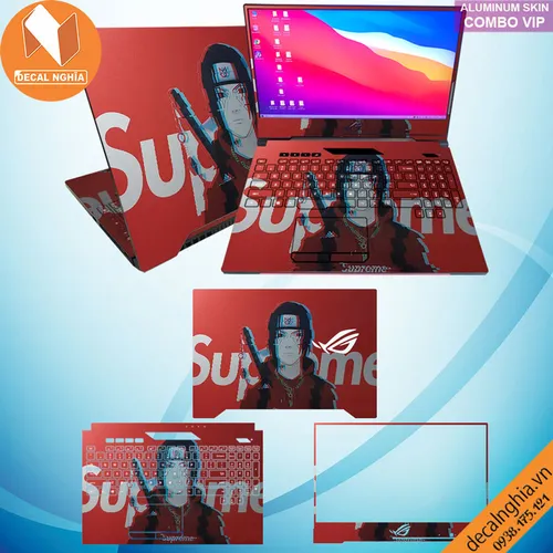 Aluminum skin dán laptop Asus Rog Strix Scar II GL504G