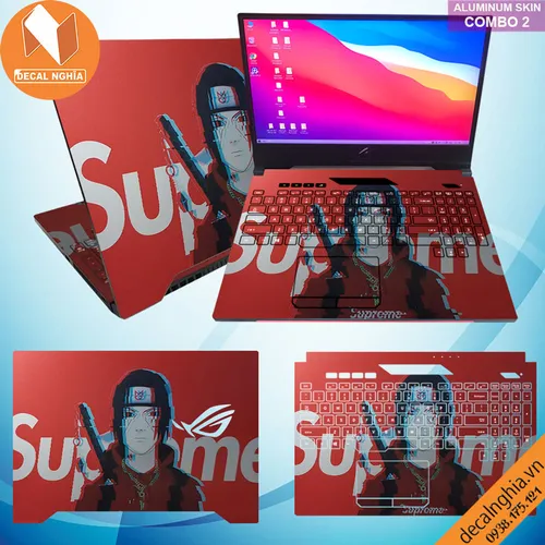 Aluminum skin dán laptop Asus Rog Strix Scar II GL504G