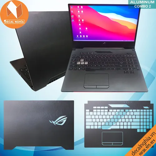 Aluminum dán laptop Asus Rog Strix Scar II GL504G