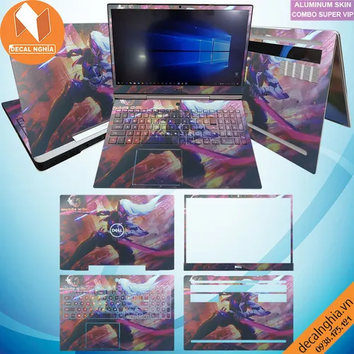 Aluminum skin dán laptop Dell G5 5590