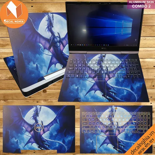 Aluminum skin dán laptop Dell G5 5590