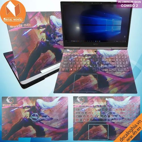 Aluminum skin dán laptop Dell G5 5590