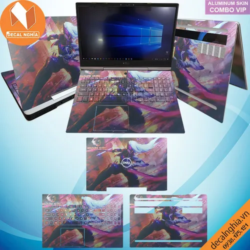 Aluminum skin dán laptop Dell G5 5590