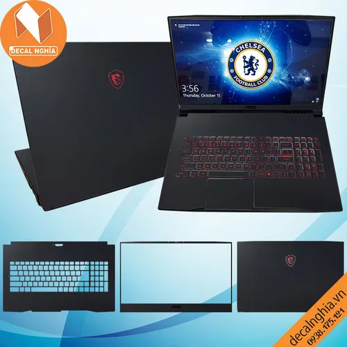 Aluminum dán laptop MSI GF75