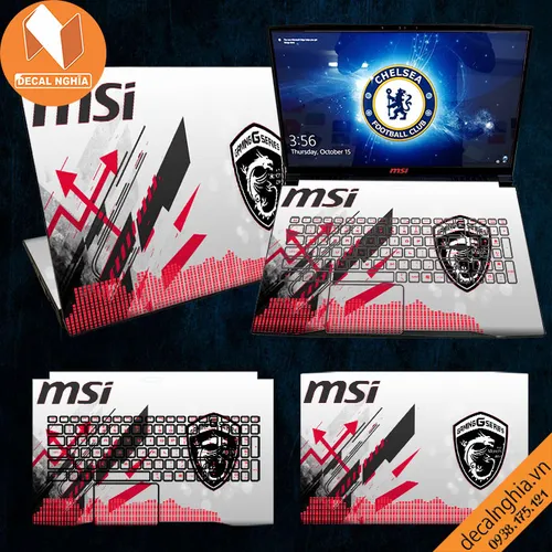 Aluminum skin dán laptop MSI GF75