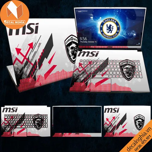 Aluminum skin dán laptop MSI GF75