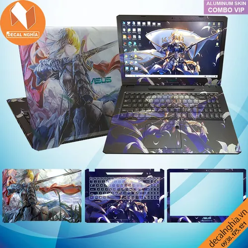 Aluminum skin dán laptop Asus F570Z
