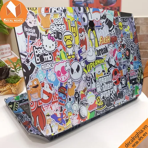 Aluminum Skin dán Laptop Alienware 13R2