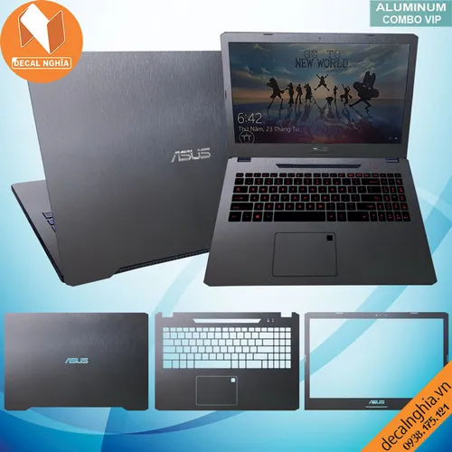 Aluminum dán laptop Asus F570Z