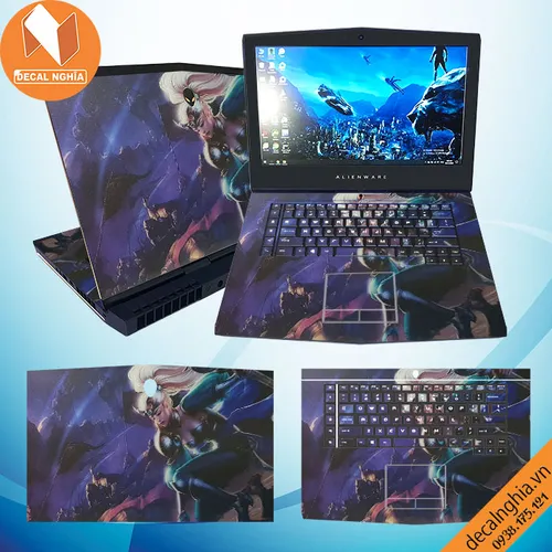 Aluminum Skin dán Laptop Alienware 15R4