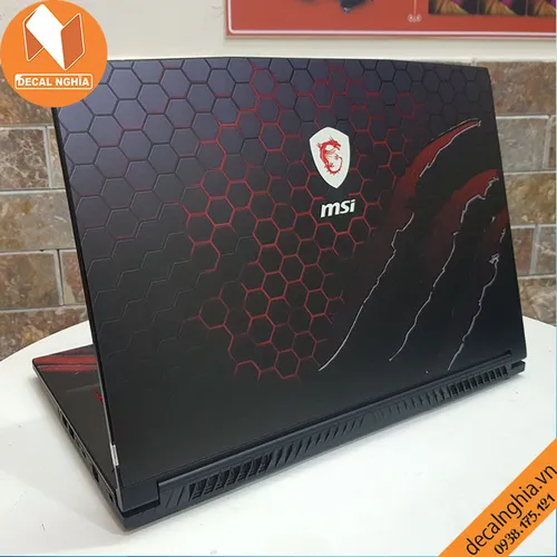 Aluminum skin dán laptop MSI GF63