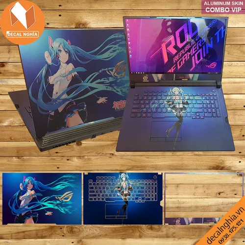 Aluminum skin dán laptop Asus ROG Strix G731G