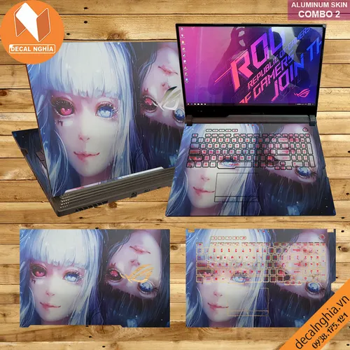 Aluminum skin dán laptop Asus ROG Strix G731G