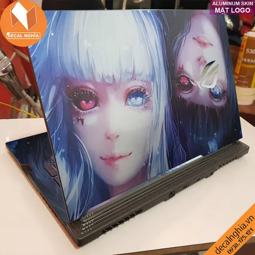 Aluminum skin dán laptop Asus ROG Strix G731G