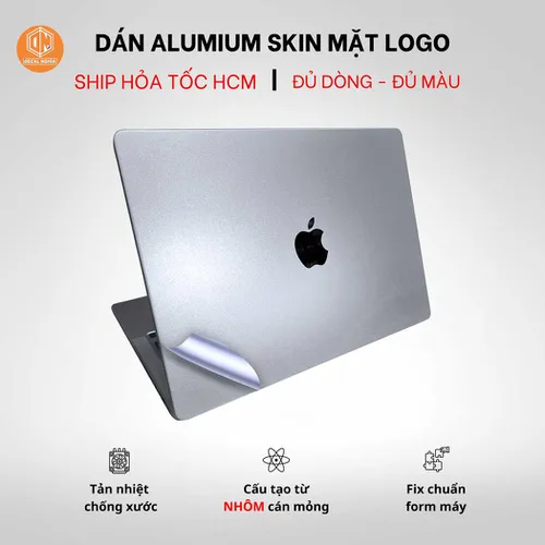 Dán Macbook Pro M1 - M3 14 Inch | Chất liệu Nhôm Cán Mỏng (Aluminum)