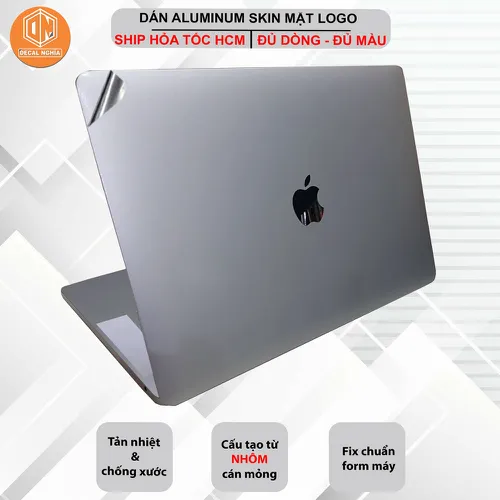 Dán Macbook Pro M1 - M3 16 Inch | Chất liệu Nhôm Cán Mỏng (Aluminum)