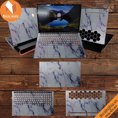 Aluminum Skin dán Laptop Alienware Area 51M R2