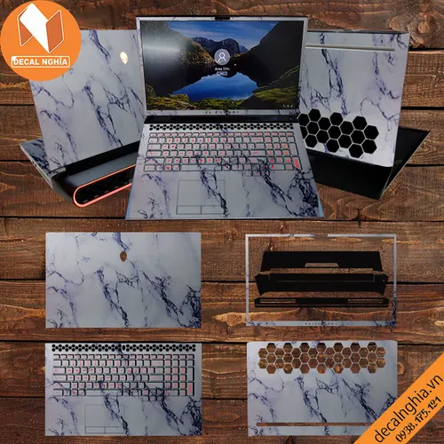 Aluminum Skin dán Laptop Alienware Area 51M R2