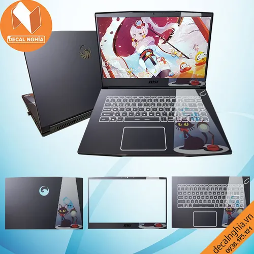Aluminum skin dán laptop MSI Bravo 15