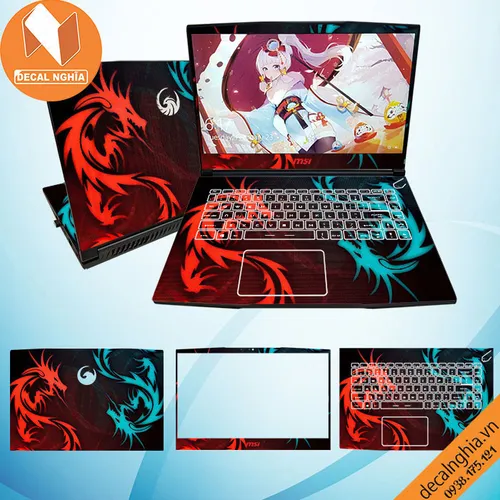 Aluminum skin dán laptop MSI Bravo 15