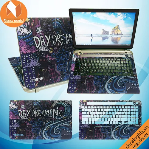 Skin dán laptop Toshiba