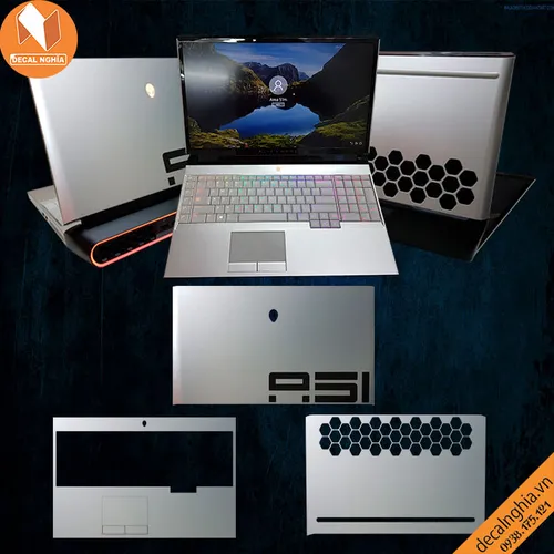 Aluminum dán Laptop Alienware Area 51M