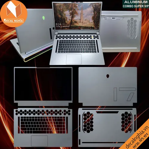 Aluminum dán Laptop Alienware X17R1, X17R2
