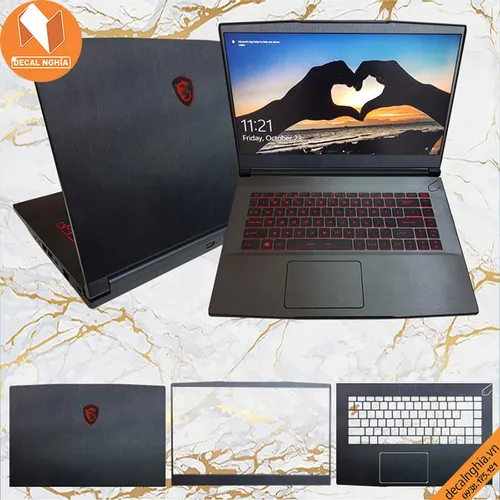Aluminum dán laptop MSI GF63