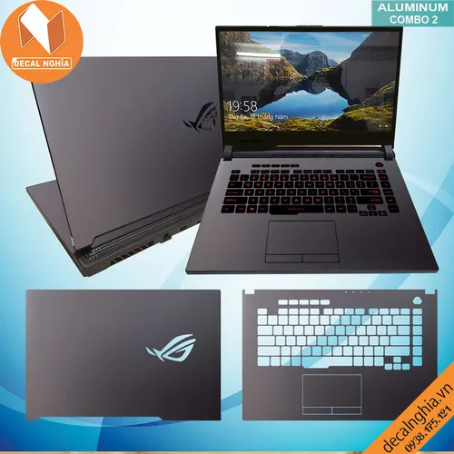 Aluminum dán laptop Asus ROG Strix G512