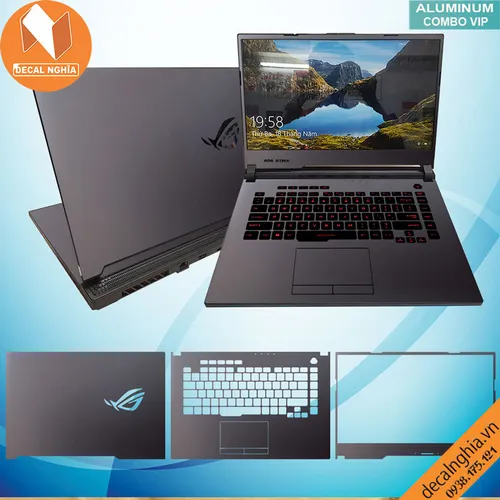 Aluminum dán laptop Asus ROG Strix G512