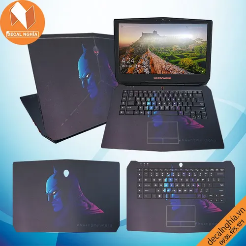 Aluminum Skin dán Laptop Alienware 15R2