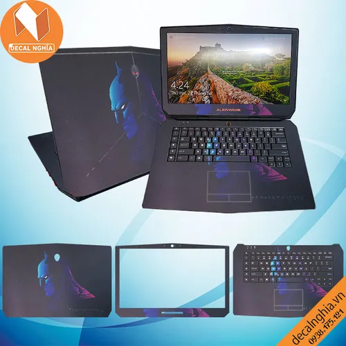 Aluminum Skin dán Laptop Alienware 15R2
