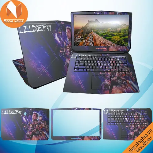 Aluminum Skin dán Laptop Alienware 15R2