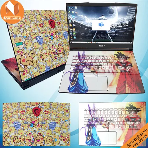 Aluminum skin dán laptop MSI GF65