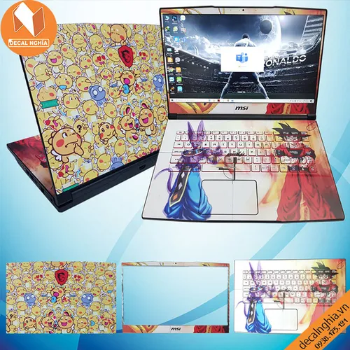 Aluminum skin dán laptop MSI GF65