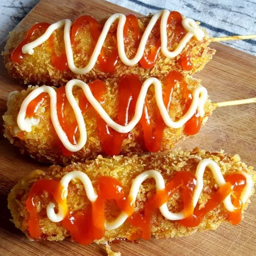 Hotdog Phô Mai 3 Màu Chiên Đặc Biệt 1kg