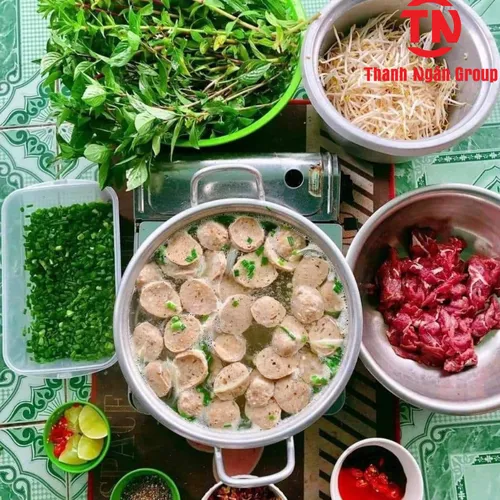 Bò viên nhà làm hàng loại 1 viên nhỏ